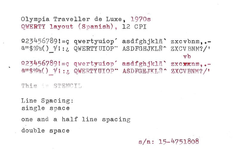 Green Olympia Traveller de Luxe Portable Typewriter with Qwerty Layout, 1970s, Fully Functional
