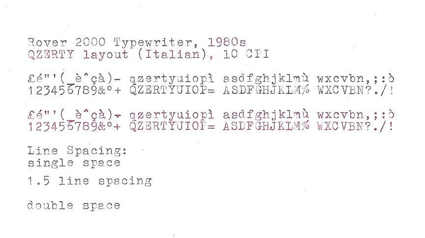 IMC Rover 2000 Typewriter with Qzerty Layout, 1980s, Fully Functional