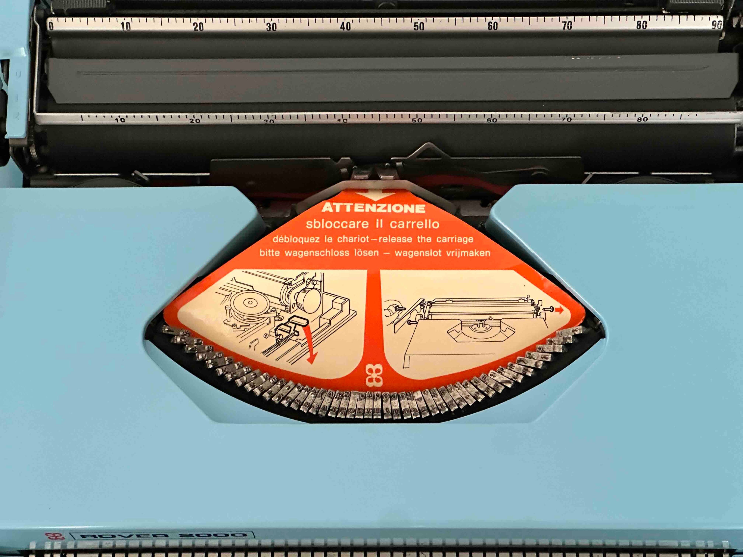IMC Rover 2000 Typewriter with Qzerty Layout, 1980s, Fully Functional