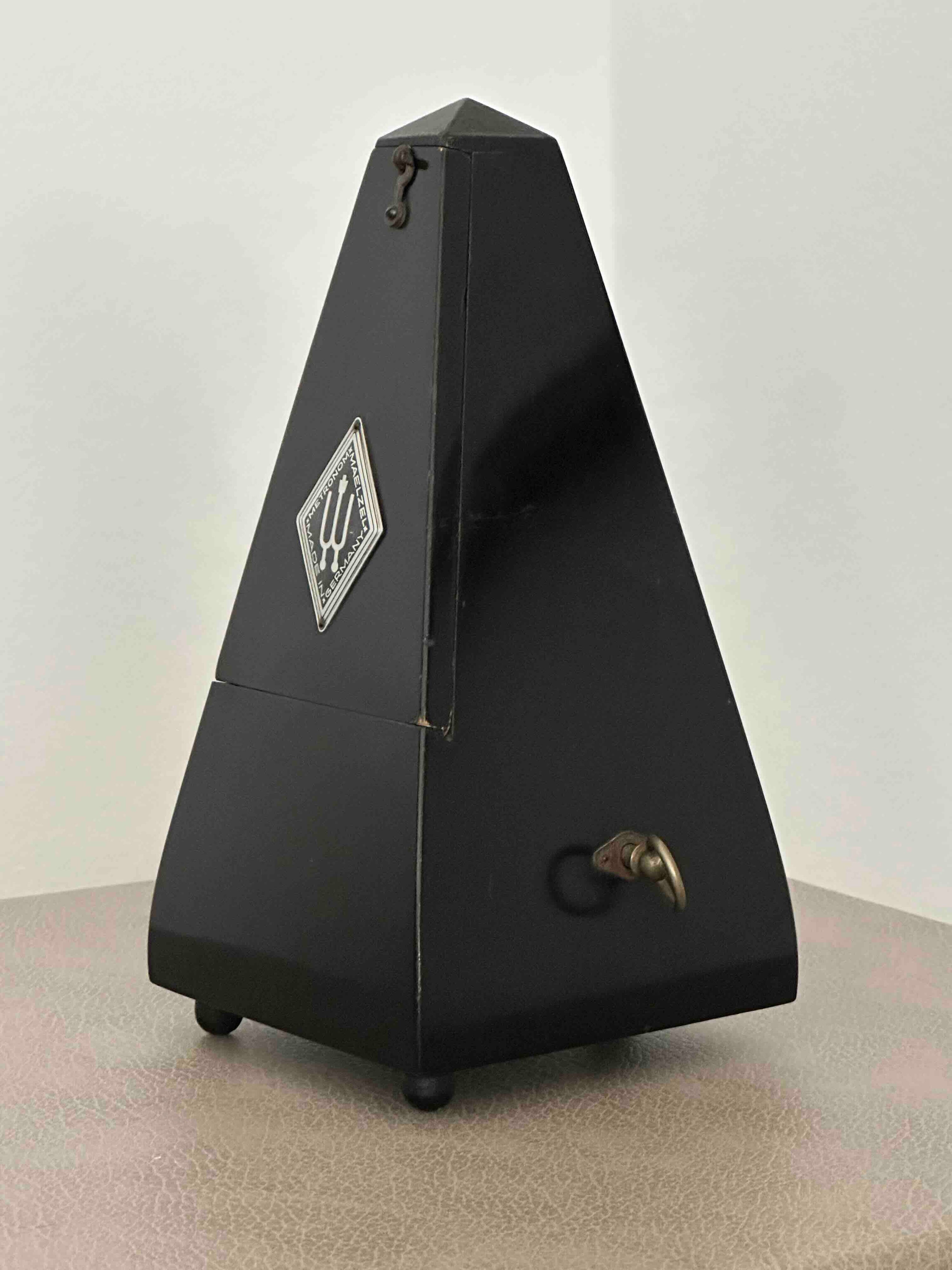 Vintage German Wittner Metronome, 1950s, Solid Wood Case, Mechanical Wind-Up, Fully Functional