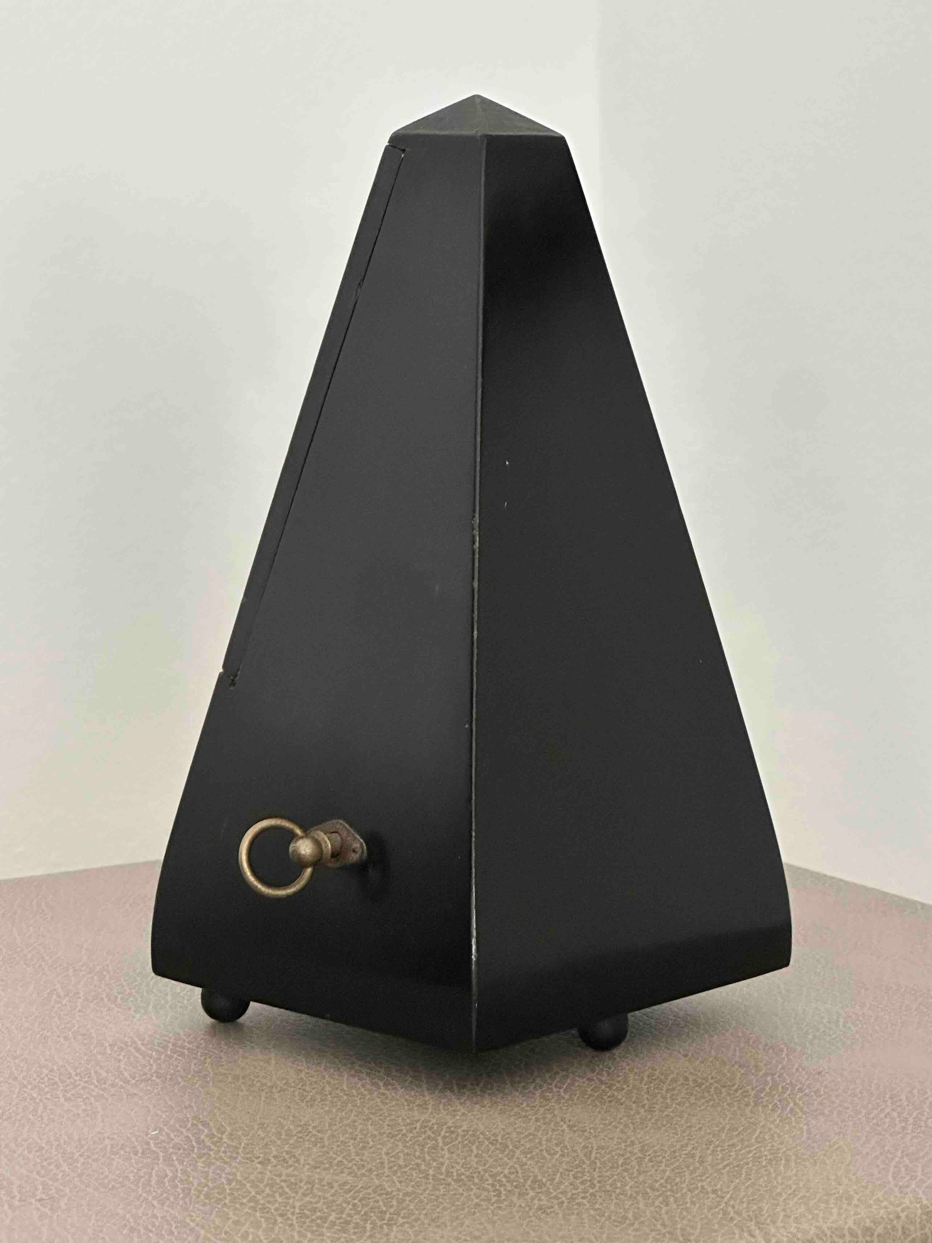 Vintage German Wittner Metronome, 1950s, Solid Wood Case, Mechanical Wind-Up, Fully Functional