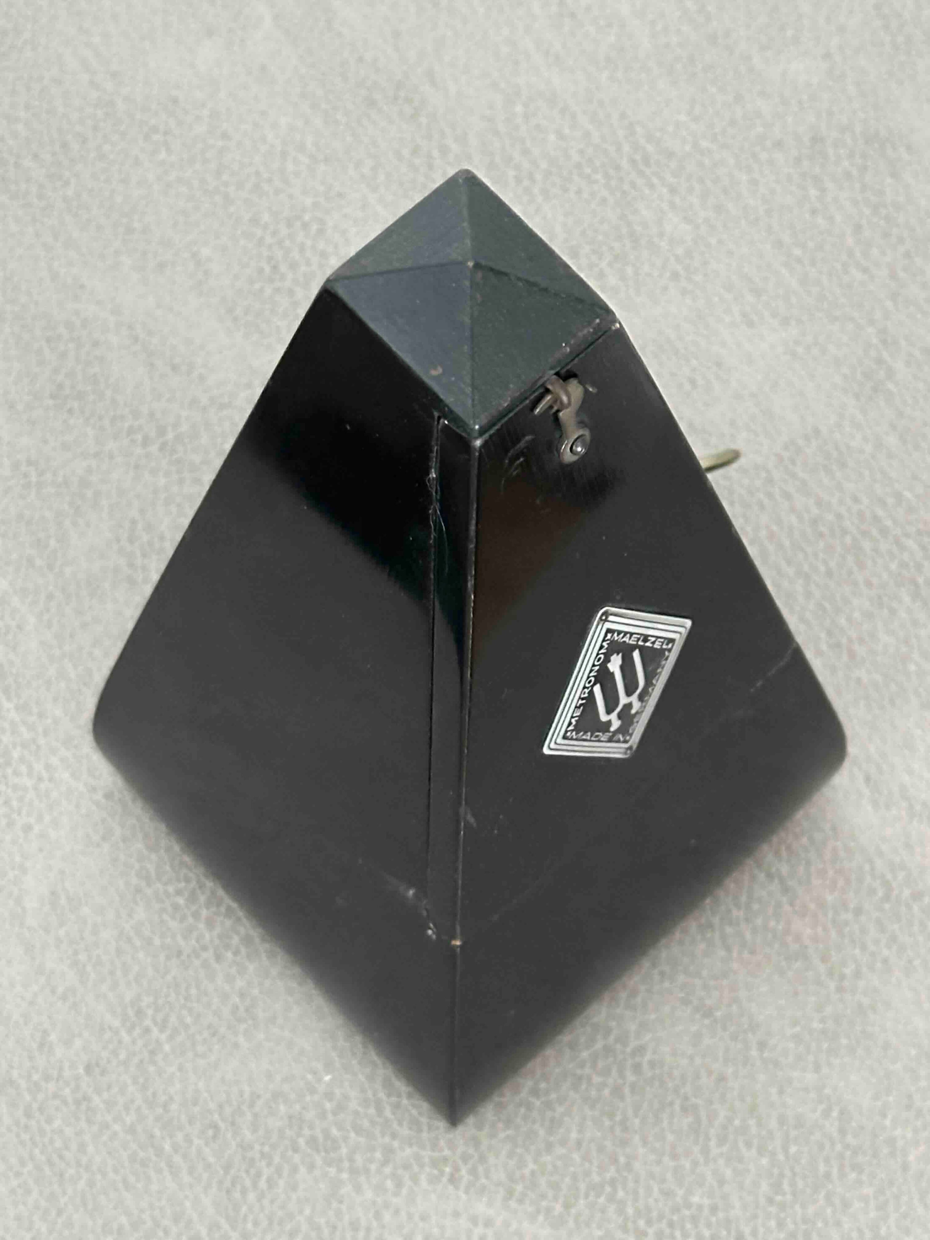 Vintage German Wittner Metronome, 1950s, Solid Wood Case, Mechanical Wind-Up, Fully Functional