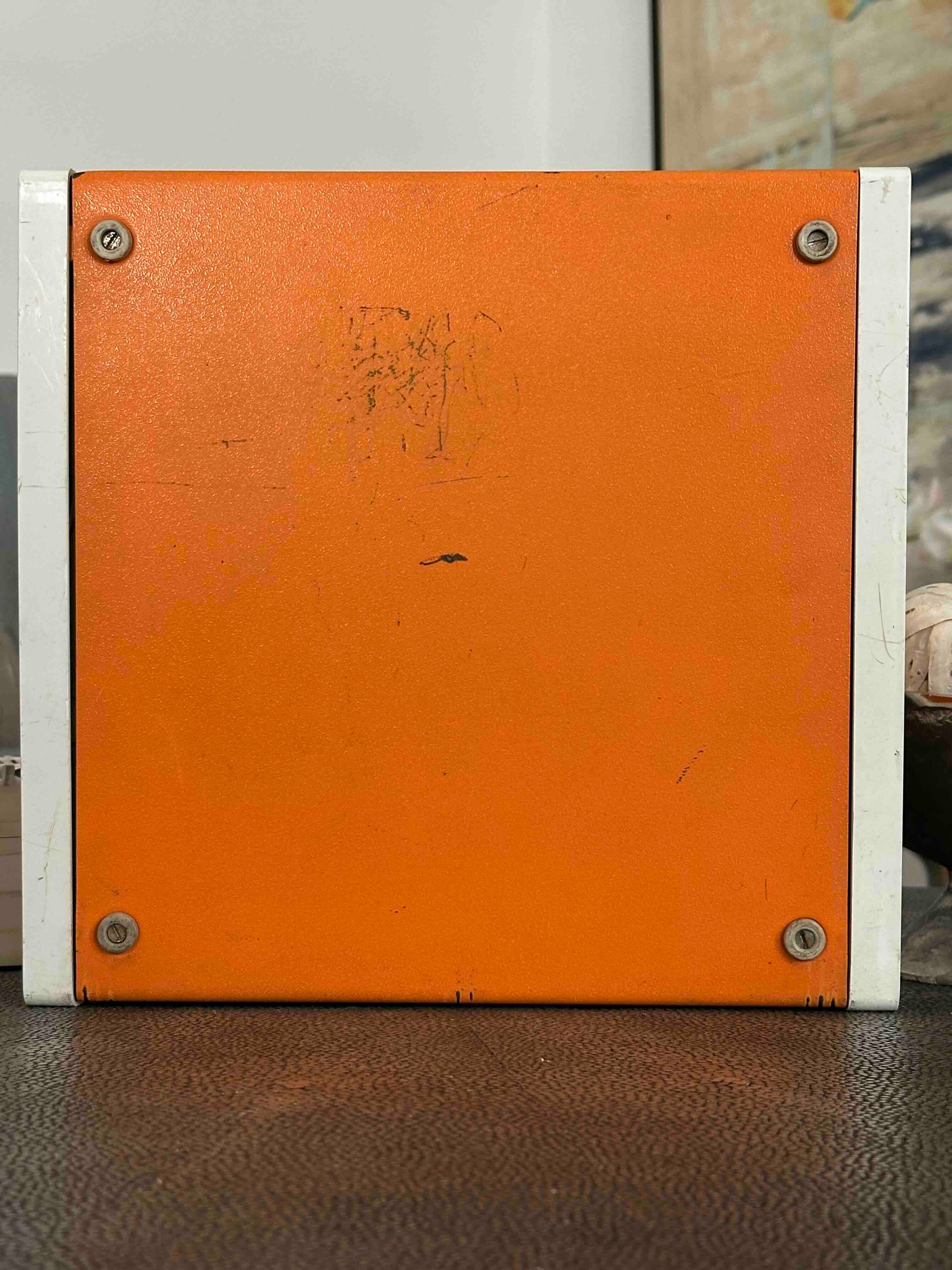 Olympia Traveller de Luxe Typewriter with Qwerty Layout, 1977, Orange, Fully Functional