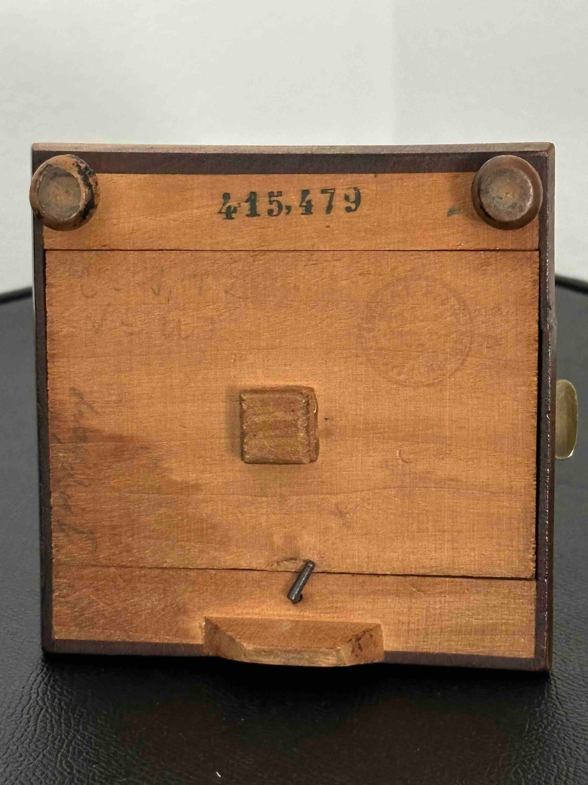 Antique French Maëlzel Paquet Metronome, c. 1906–1911, Solid Wood Case, Mechanical Wind-Up, Fully Functional