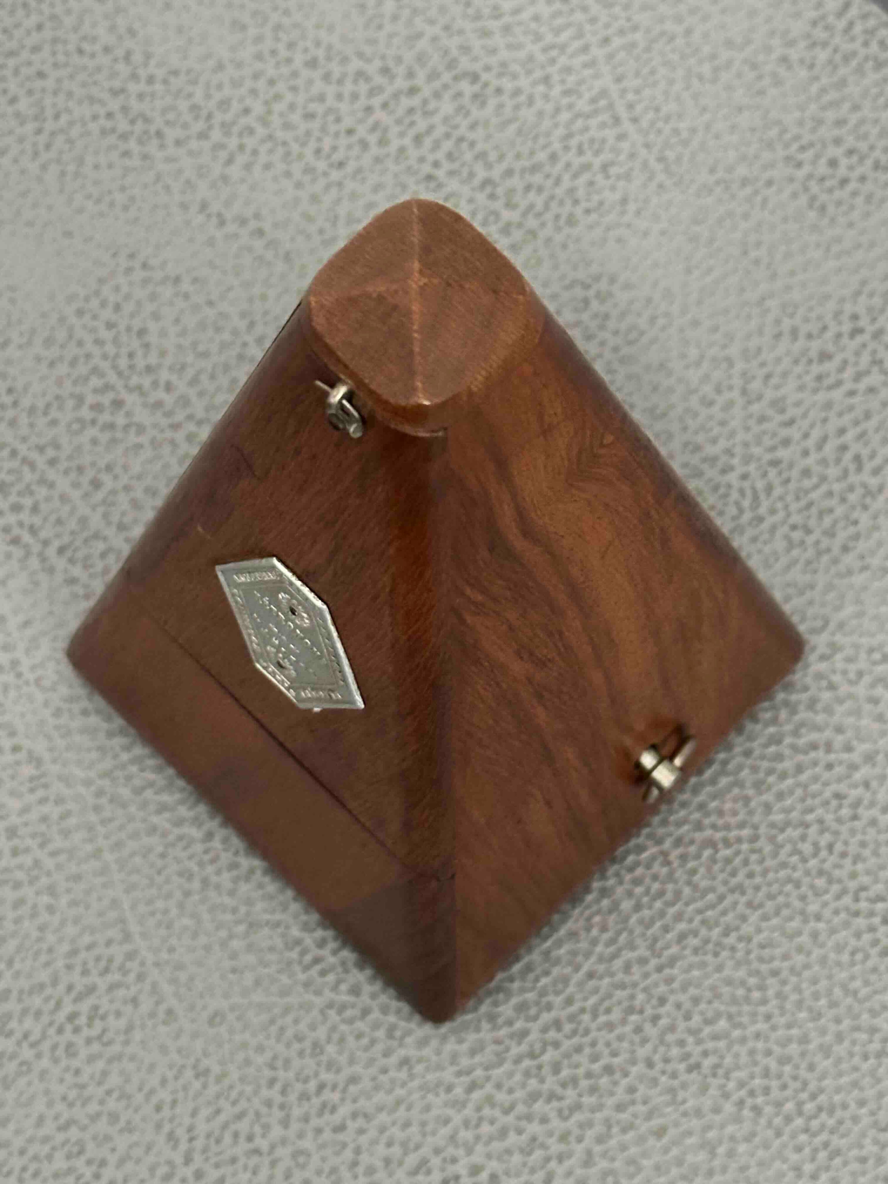 Antique JTL French Metronome, c. 1890s-1910s, Solid Wood Case, Brass Mechanical Wind-Up, Fully Functional