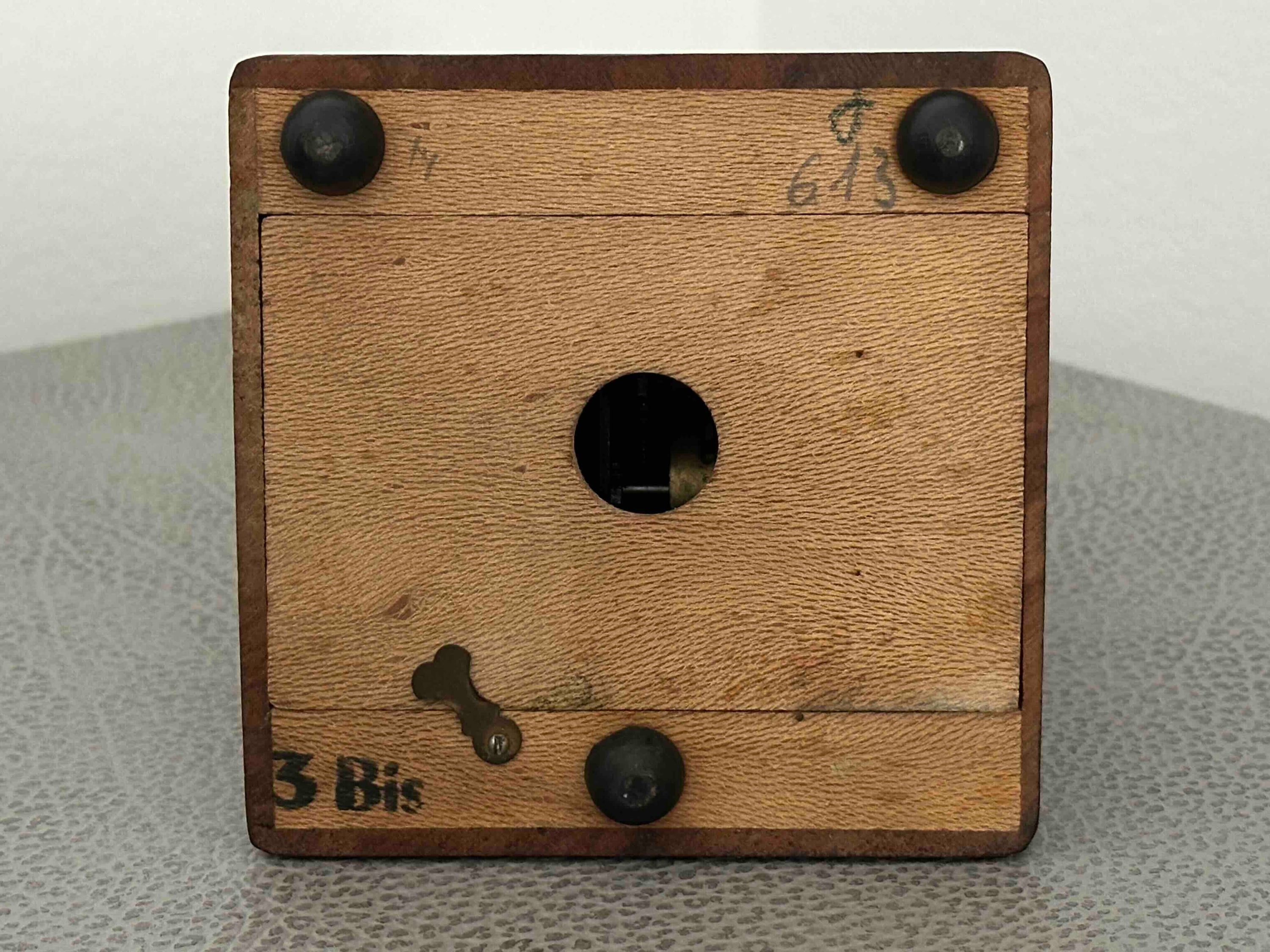 Antique JTL French Metronome, c. 1890s-1910s, Solid Wood Case, Brass Mechanical Wind-Up, Fully Functional