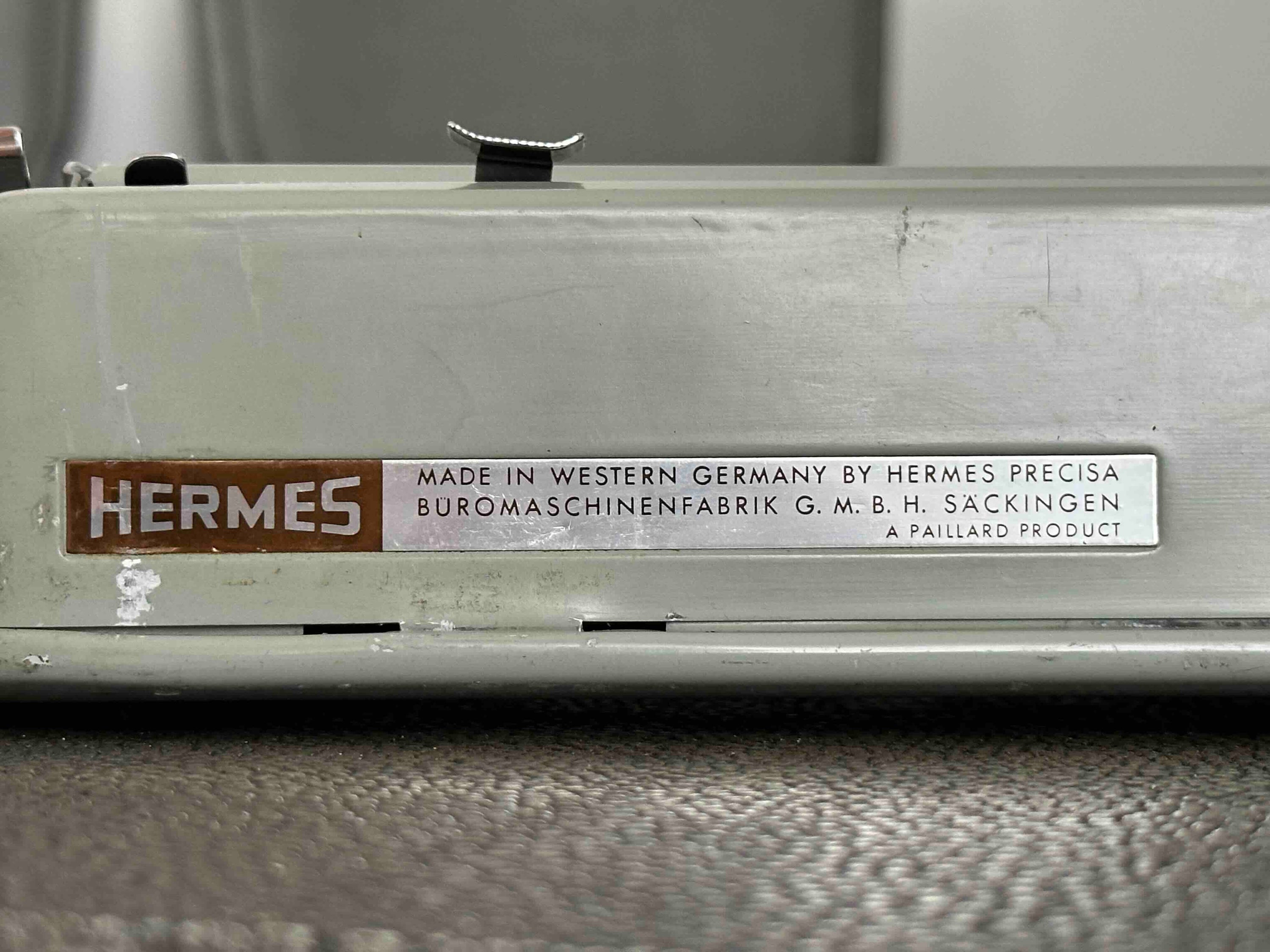 RARE Hermes Baby Typewriter with Multilingual QWERTZ Layout, 1966, Made in Switzerland, Fully Functional