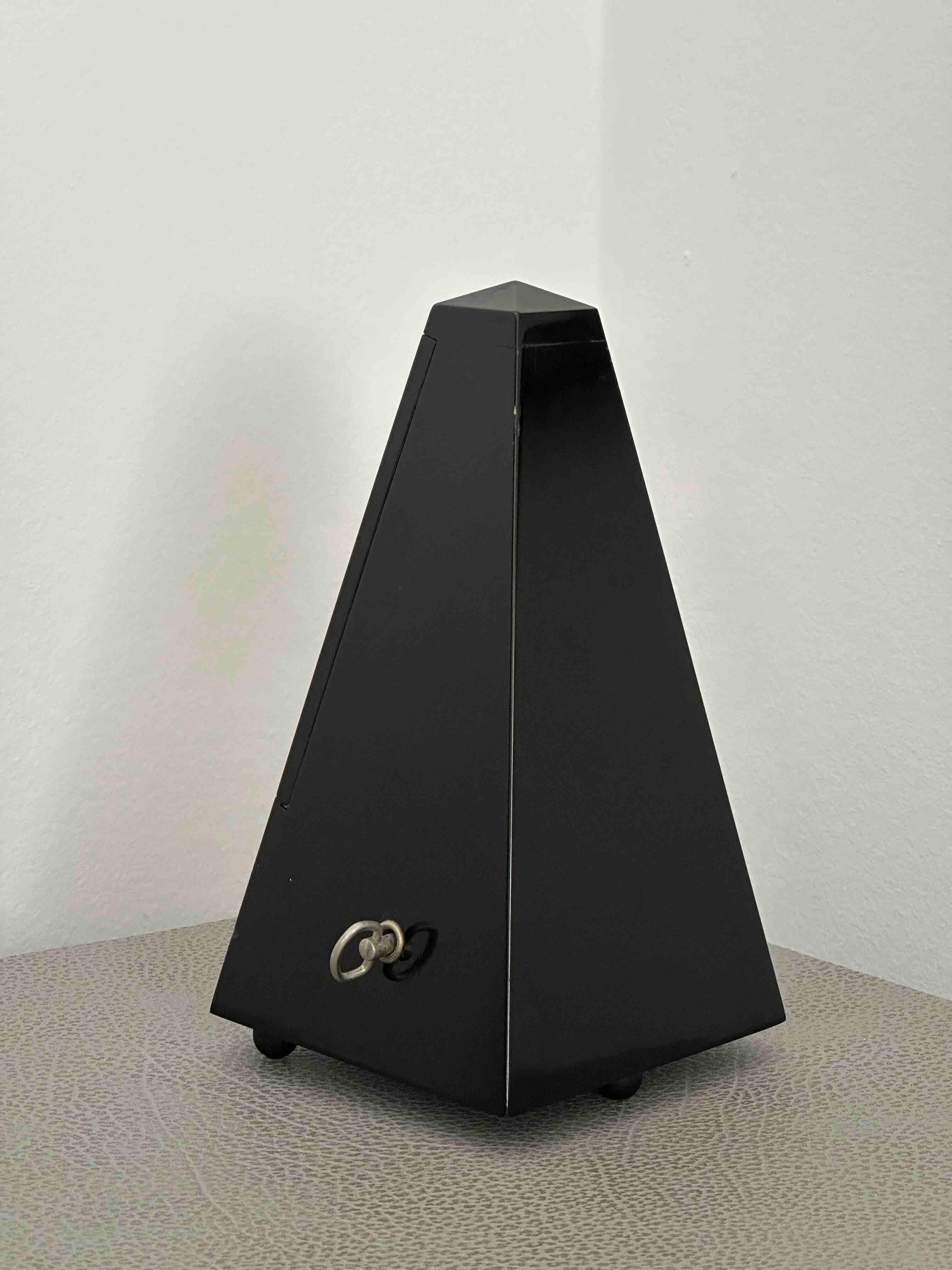 Vintage German Wittner Metronome, 1980s, Solid Wood Case, Mechanical Wind-Up, Fully Functional