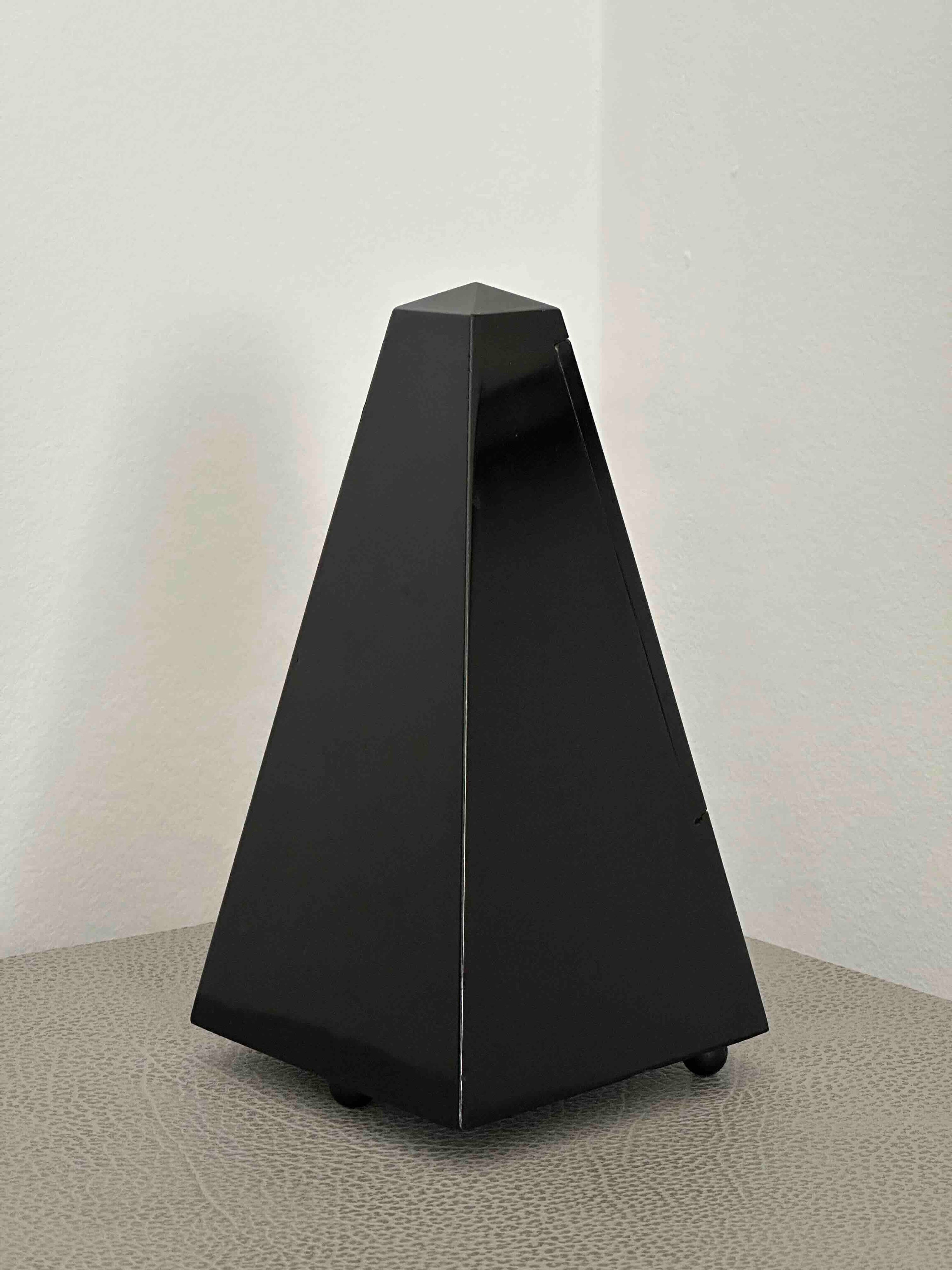 Vintage German Wittner Metronome, 1980s, Solid Wood Case, Mechanical Wind-Up, Fully Functional