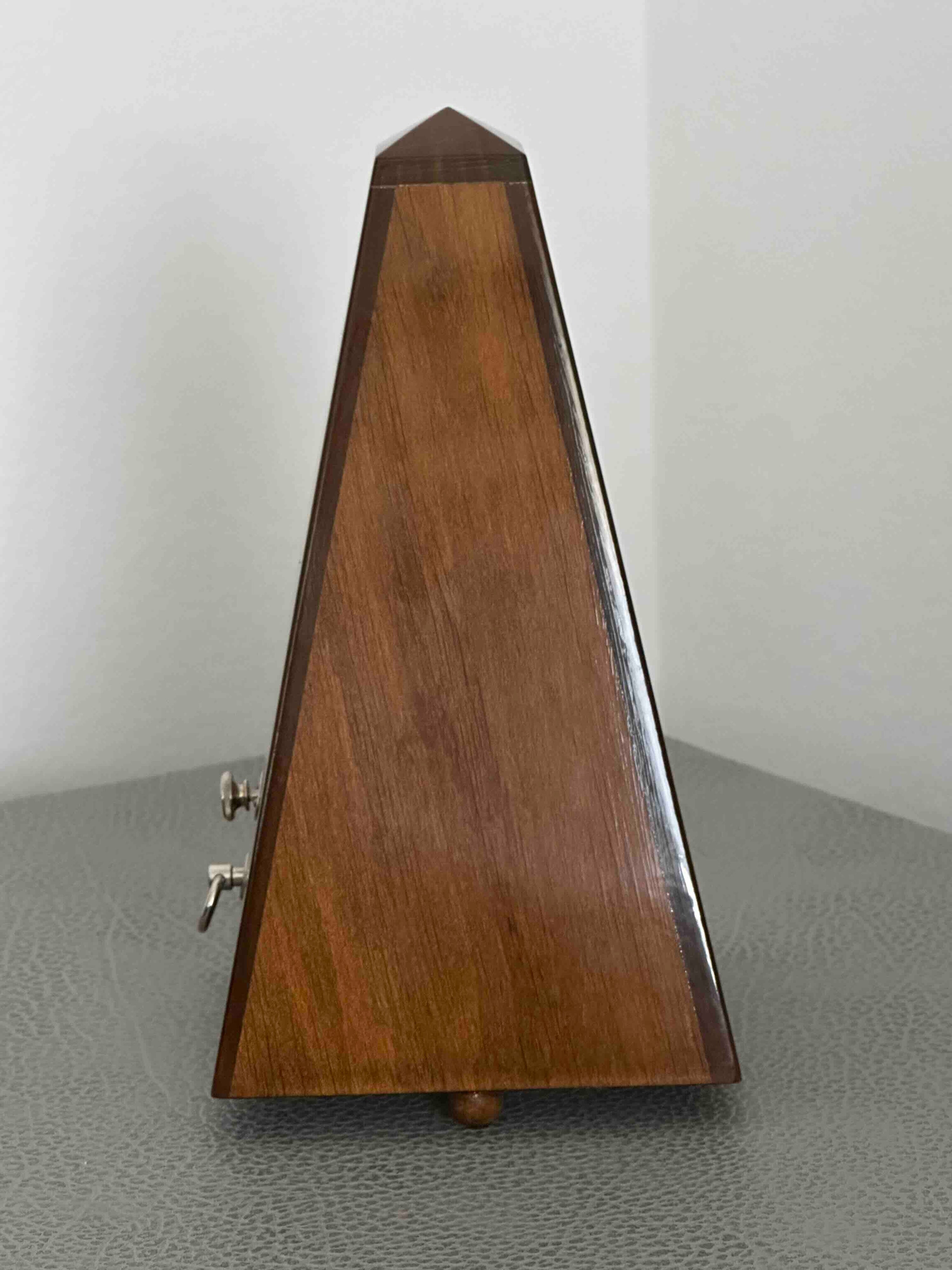 Vintage Wittner Metronome with Bell in Original Box, 1980s, Solid Wood Case, Mechanical Wind-Up, Fully Functional
