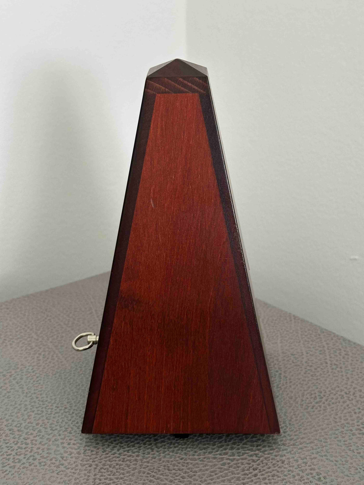 Vintage German Wittner Metronome, 1980s, Solid Wood Case, Mechanical Wind-Up, Fully Functional