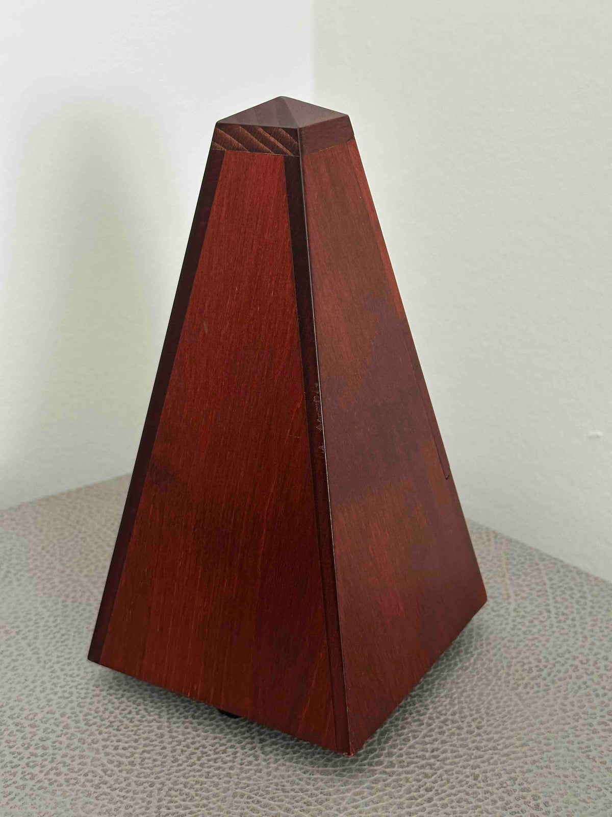 Vintage German Wittner Metronome, 1980s, Solid Wood Case, Mechanical Wind-Up, Fully Functional