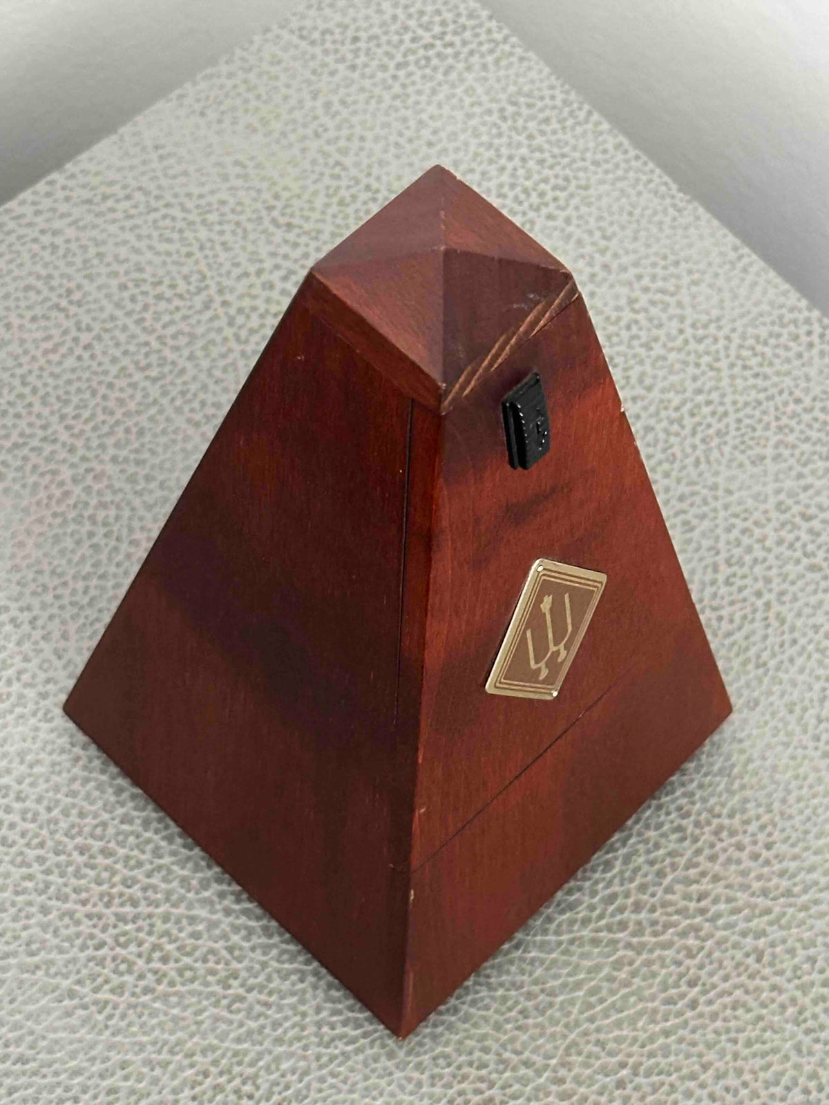 Vintage German Wittner Metronome, 1980s, Solid Wood Case, Mechanical Wind-Up, Fully Functional
