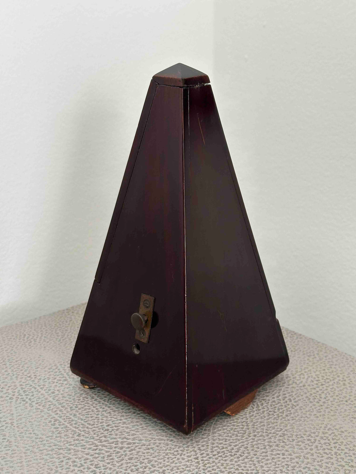 Antique French Maëlzel Metronome by Château Père & Fils (Paris), Circa 1880s–1890s, Mechanical Wind-Up with Bell, Fully Functional