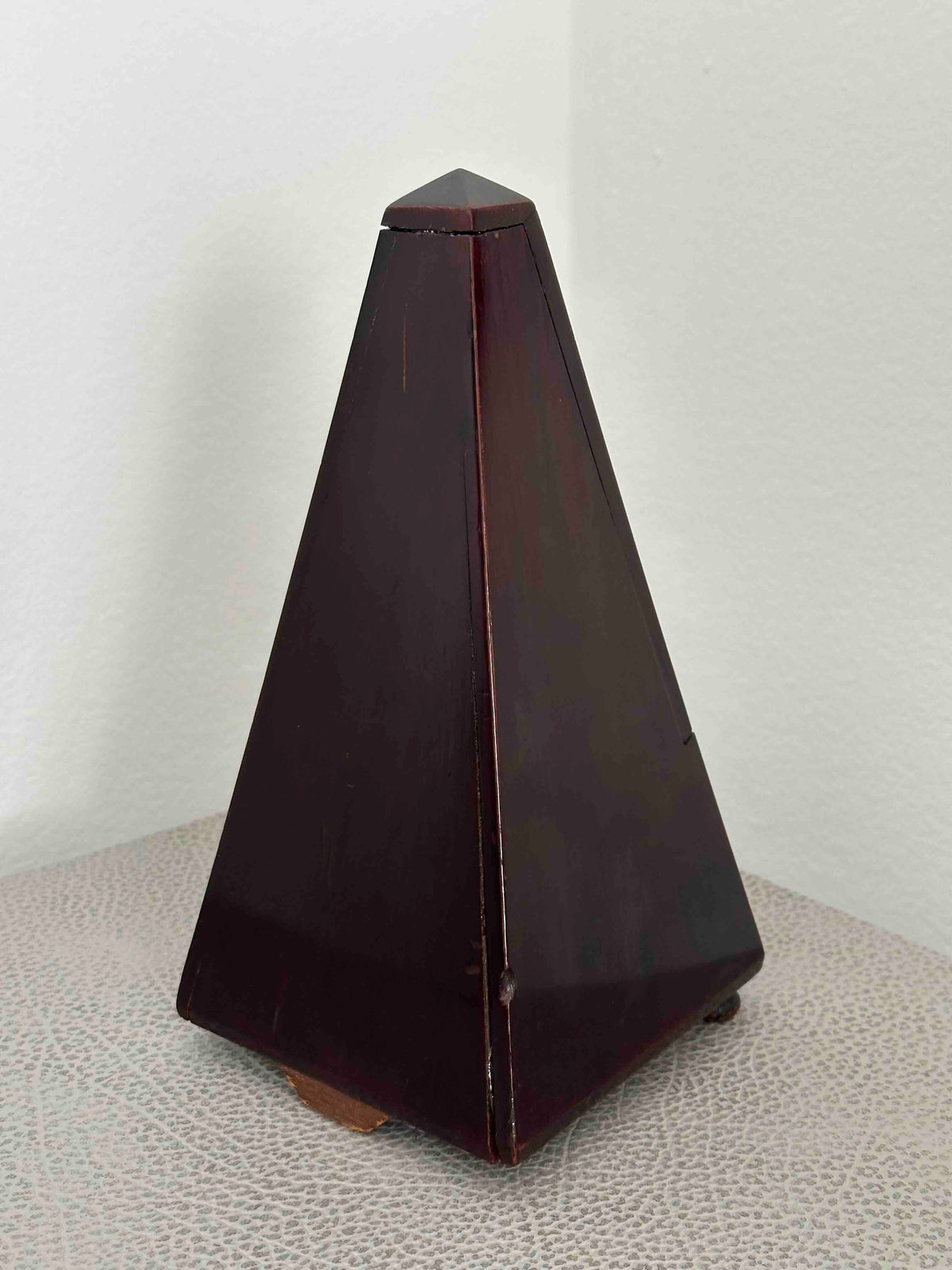 Antique French Maëlzel Metronome by Château Père & Fils (Paris), Circa 1880s–1890s, Mechanical Wind-Up with Bell, Fully Functional
