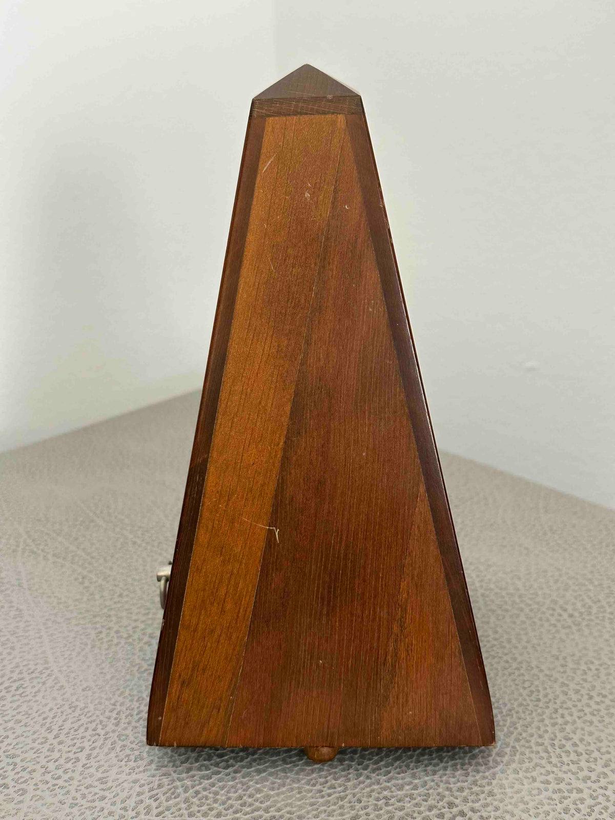 Vintage German Wittner Metronome, 1970s–1980s, Solid Wood Case, Mechanical Wind-Up, Fully Functional