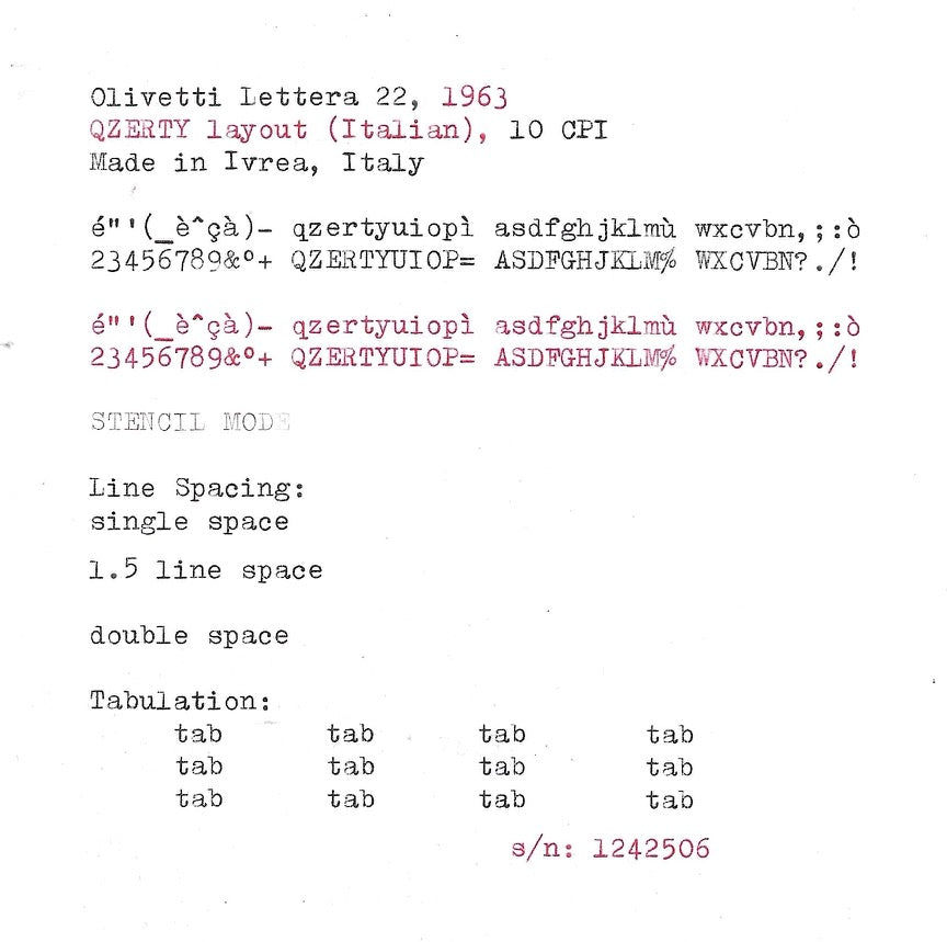 RARE Olivetti Lettera 22 in Pistachio Yellow-Green with Qzerty Layout, Made in Italy, 1963, Fully Functional