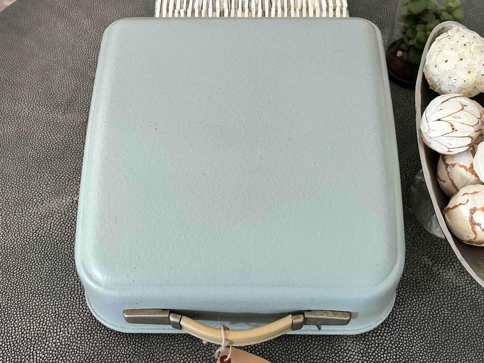 Hermes Media 3 Typewriter with Techno Pica Font, Azerty Layout, 1965, Made in Switzerland