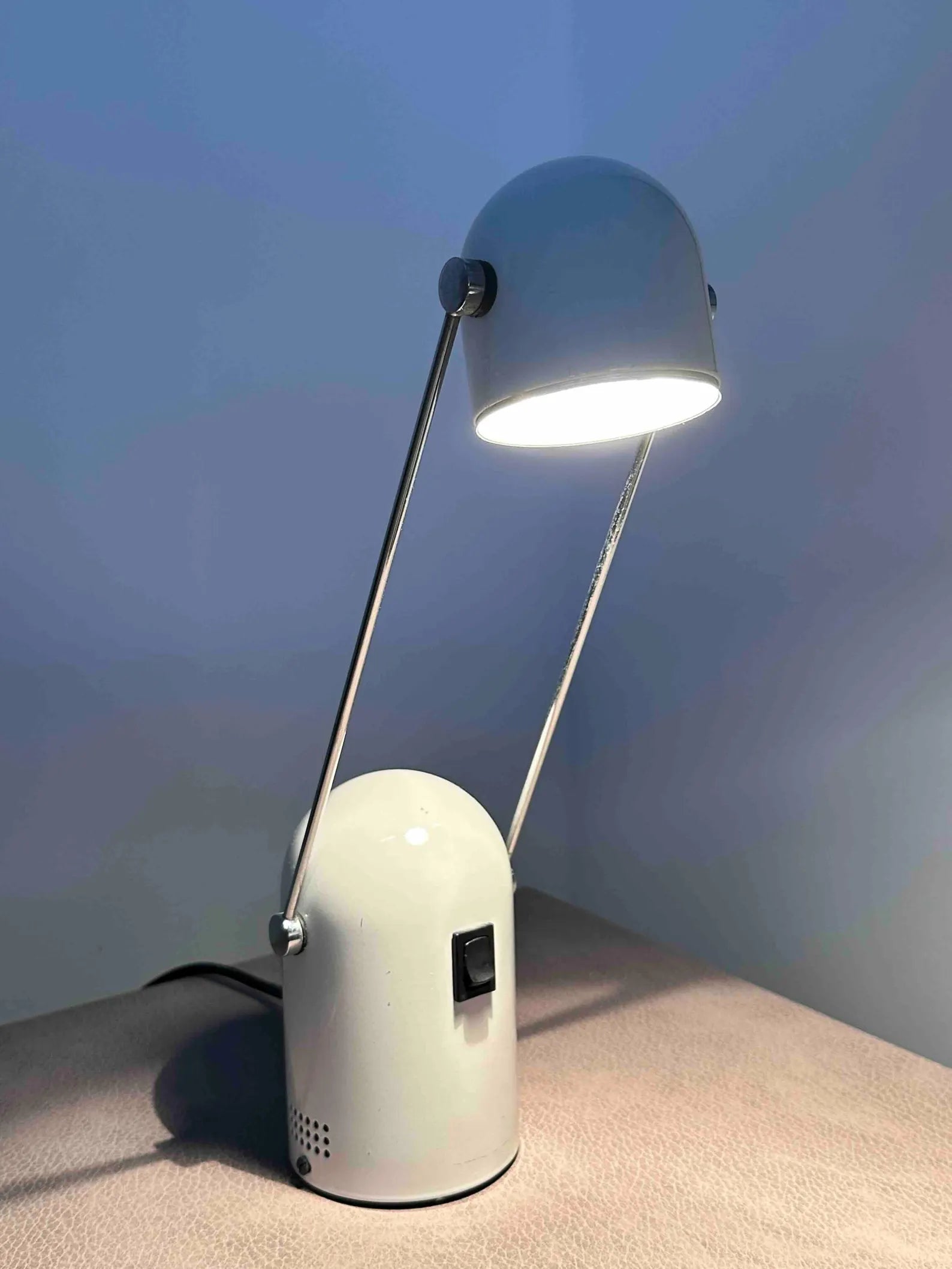 Space Age Desk Lamp by H Rogu Valencia 1970s, Adjustable Spanish Modern Table Lamp