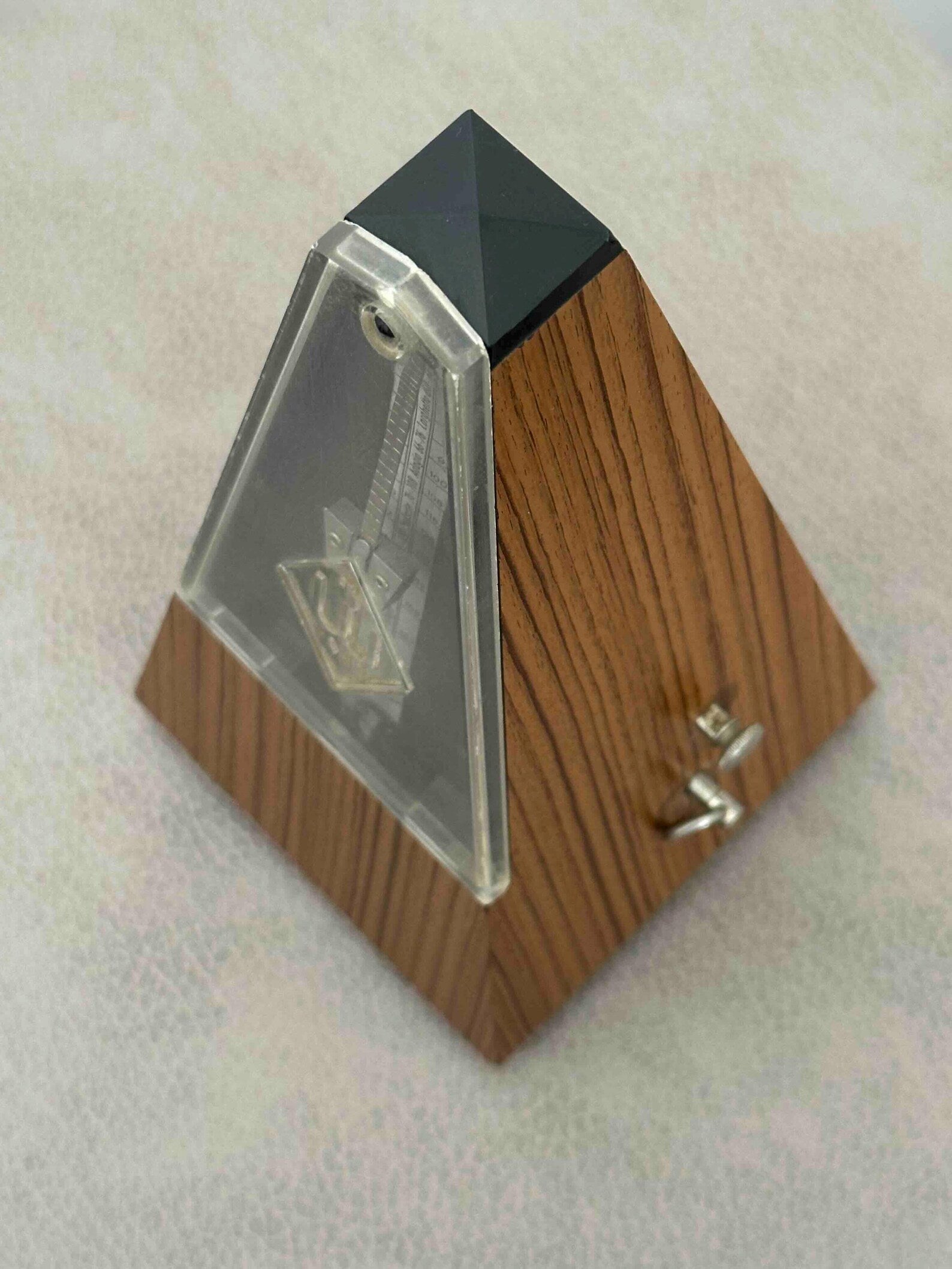 Vintage Wittner Metronome with Bell, West Germany 1980s, Mechanical Wind-Up, Fully Functional