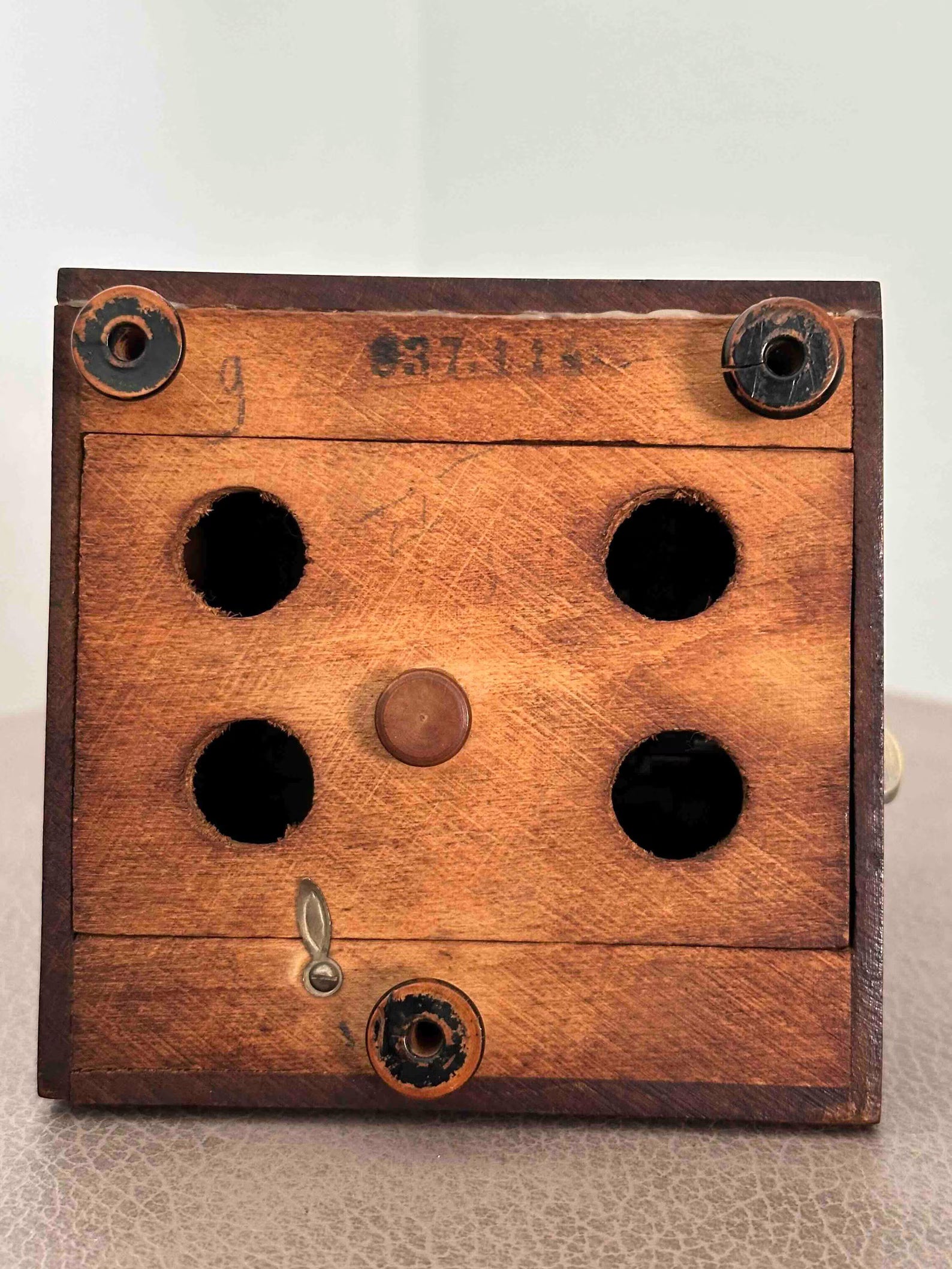 Antique French Maëlzel Paquet Metronome with Bell, 1920s, Mechanical Wind-Up, Fully Functional