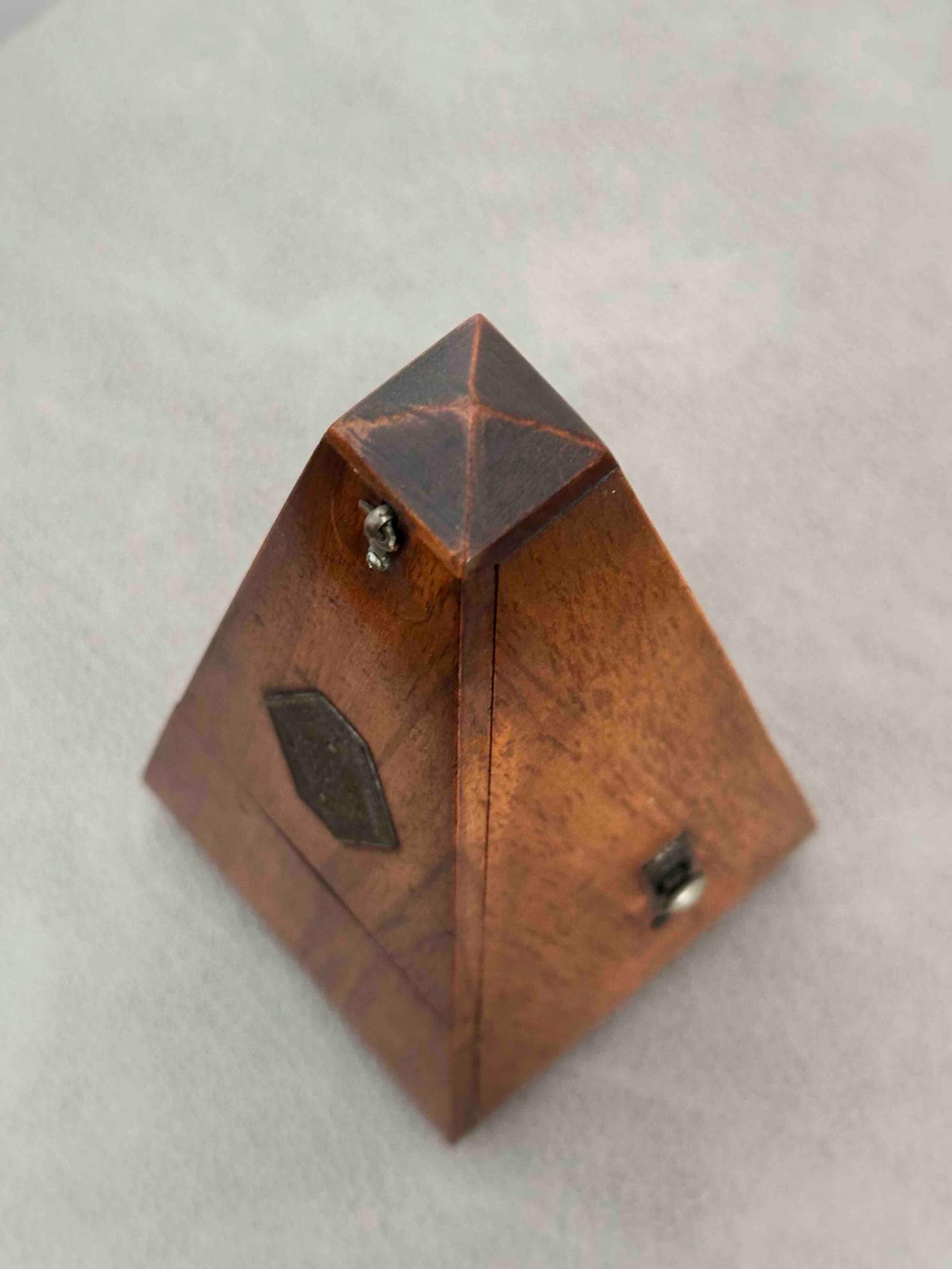 Antique French Maëlzel Paquet Metronome with Bell, 1920s, Mechanical Wind-Up, Fully Functional