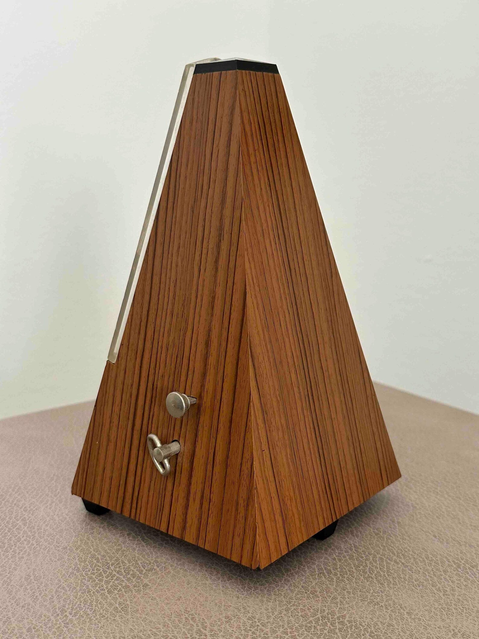Vintage Wittner Metronome with Bell, West Germany 1980s, Mechanical Wind-Up, Fully Functional
