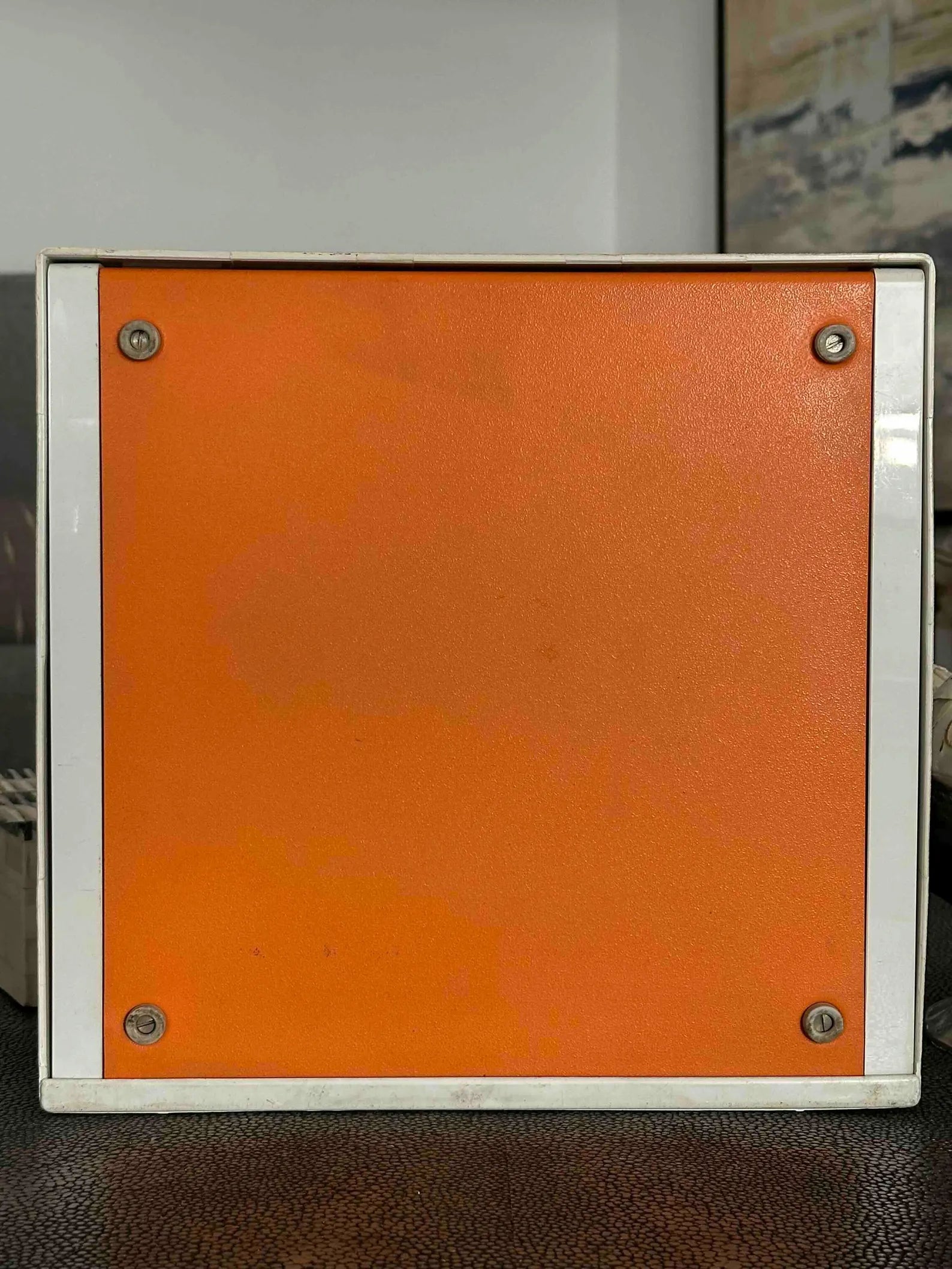 Olympia Traveller de Luxe Typewriter with Qwerty Layout, 1977, Orange, Fully Functional