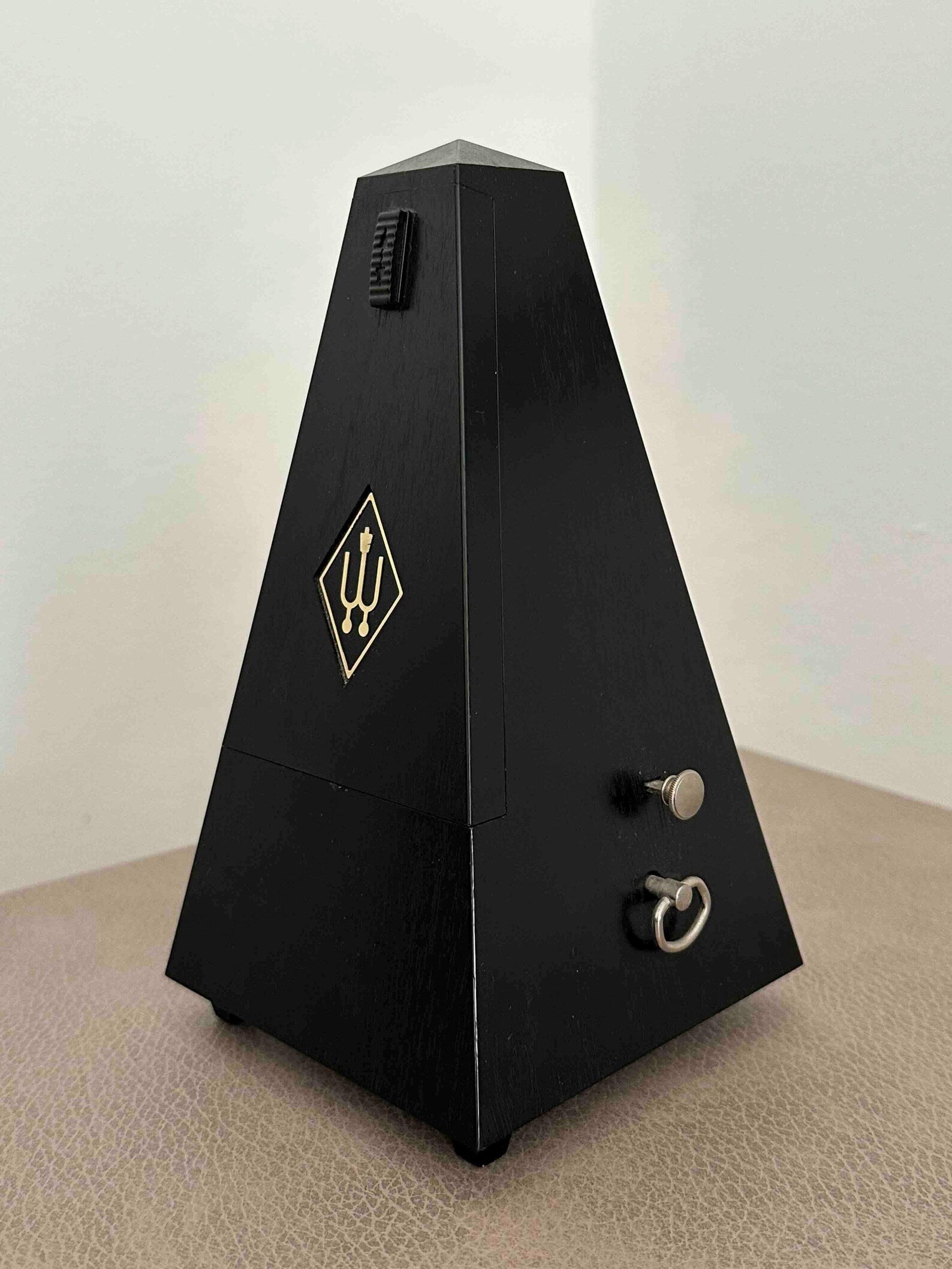 Vintage Wittner Metronome with Bell, West Germany 1980s, Mechanical Wind-Up, Fully Functional