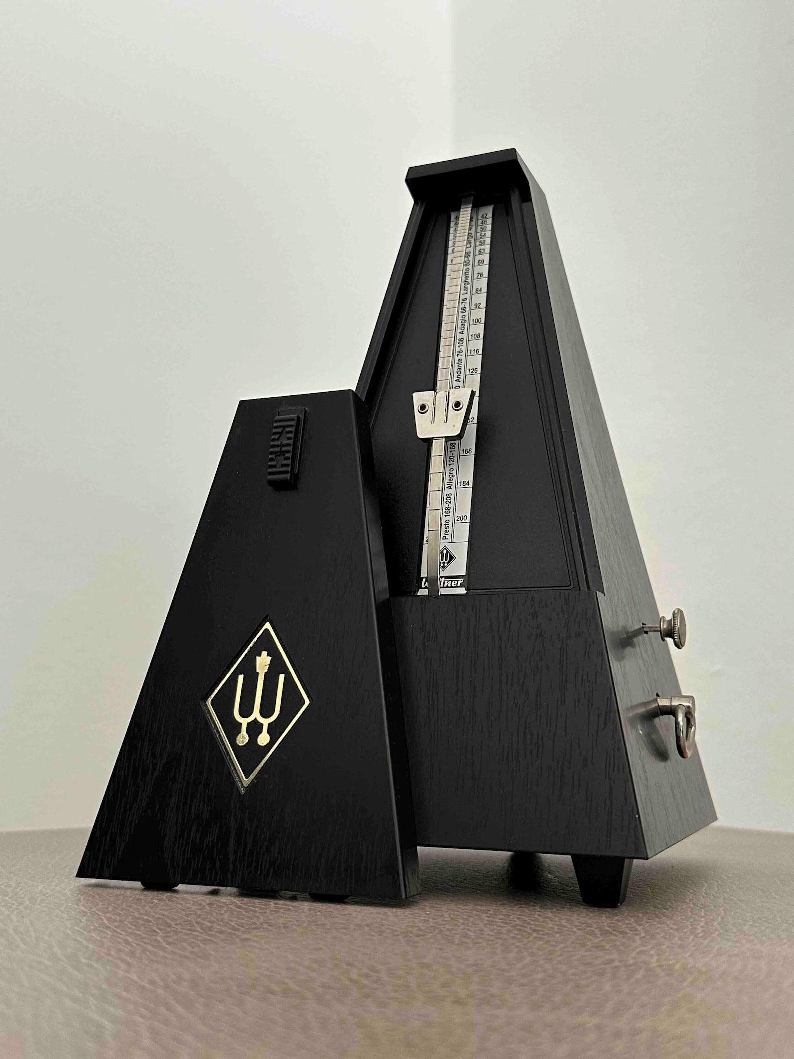 Vintage Wittner Metronome with Bell, West Germany 1980s, Mechanical Wind-Up, Fully Functional