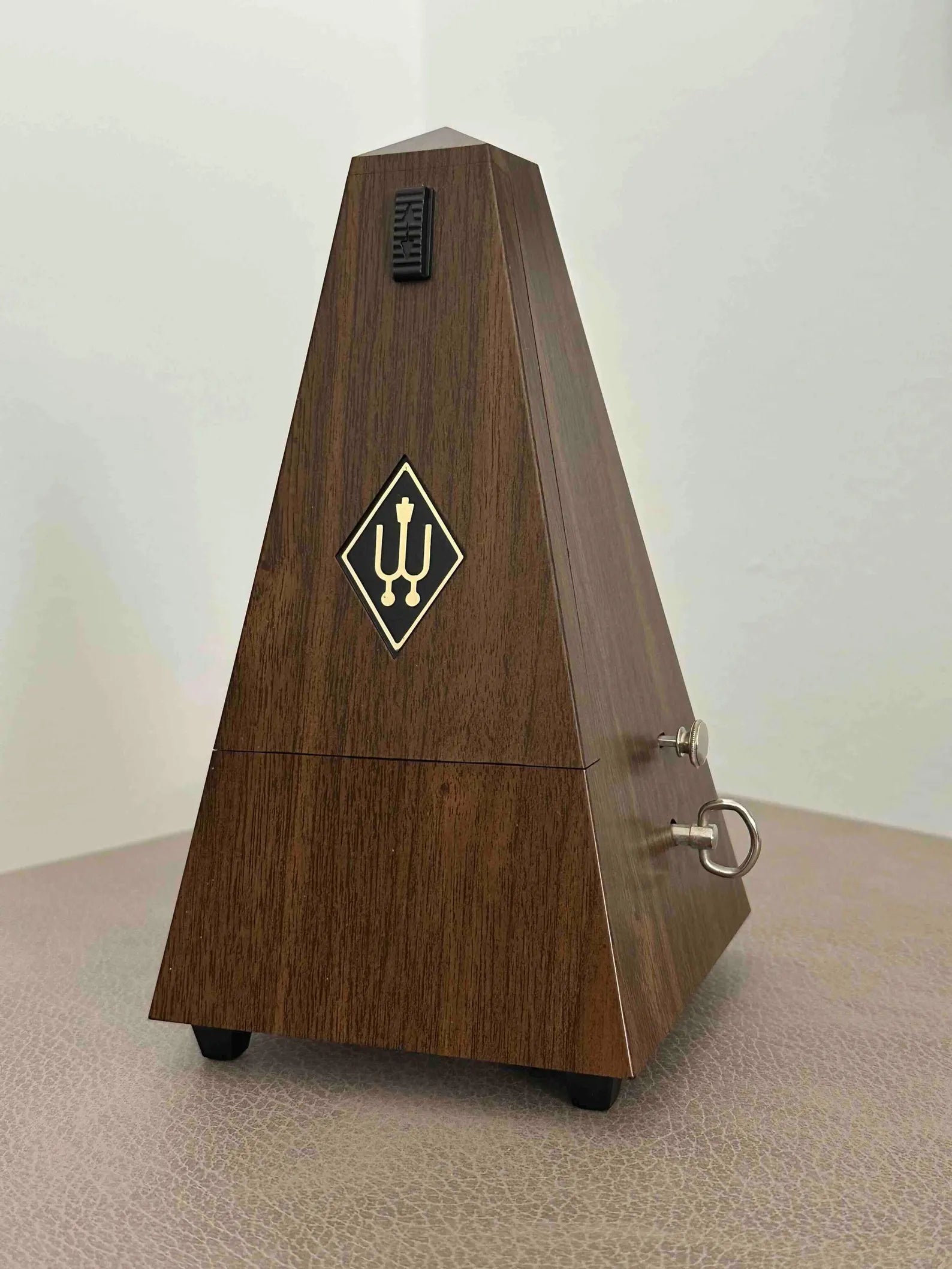 Vintage Wittner Metronome with Bell, West Germany 1980s, Mechanical Wind-Up, Fully Functional