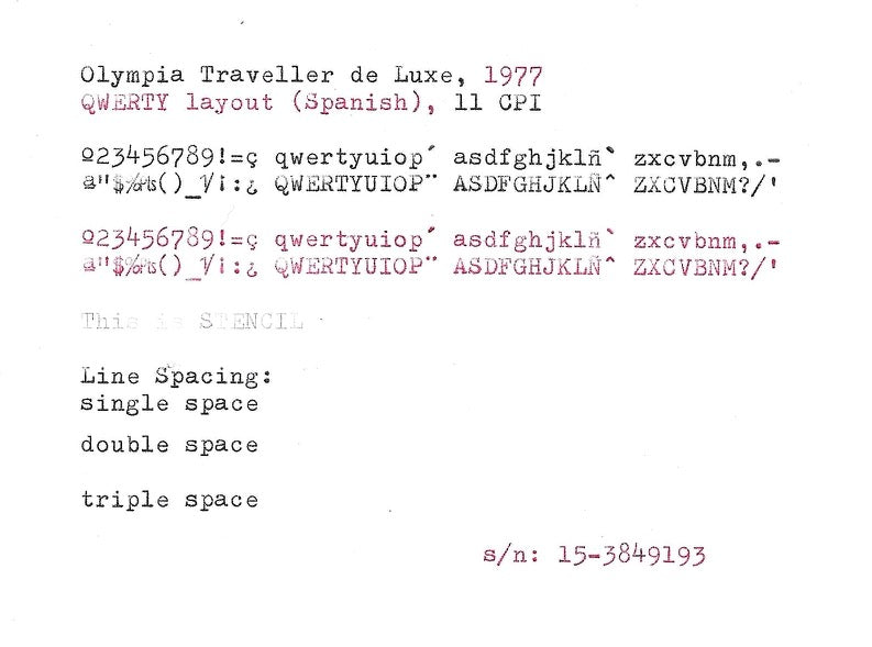 Olympia Traveller de Luxe Typewriter with Qwerty Layout, 1977, Orange, Fully Functional